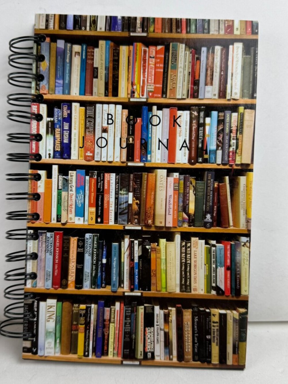 Paperchase Book Journal Bookshelf Spiral Bound Reading Log Tracker 8.5x5.5"